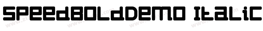 SpeedBoldDemo Italic字体转换
